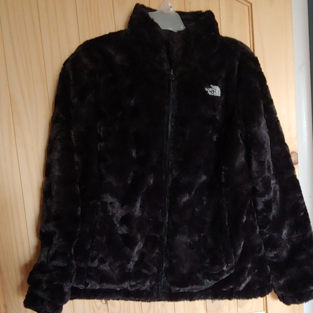 The Northface womens jacket coat reversible fleece